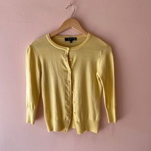 Vintage Yellow Cardigan